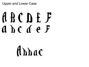 Upper and Lower Case
